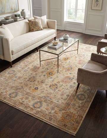 5' 8 x 8' 2 Hand Knotted Ziegler Rug