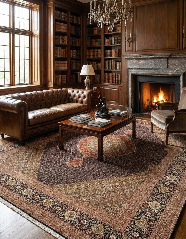 Detail image of 8' 3 x 11' 6 Tabriz Mahi Rug