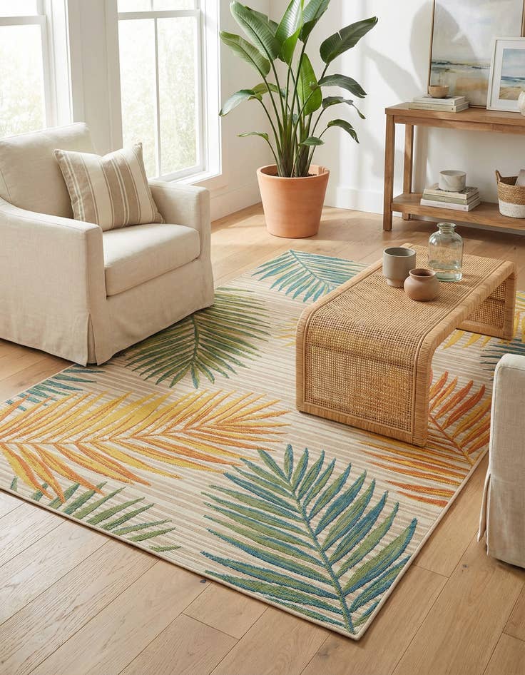 Detail image of 6' x 9'  Washable Aruba Indoor / Outdoor Rug
