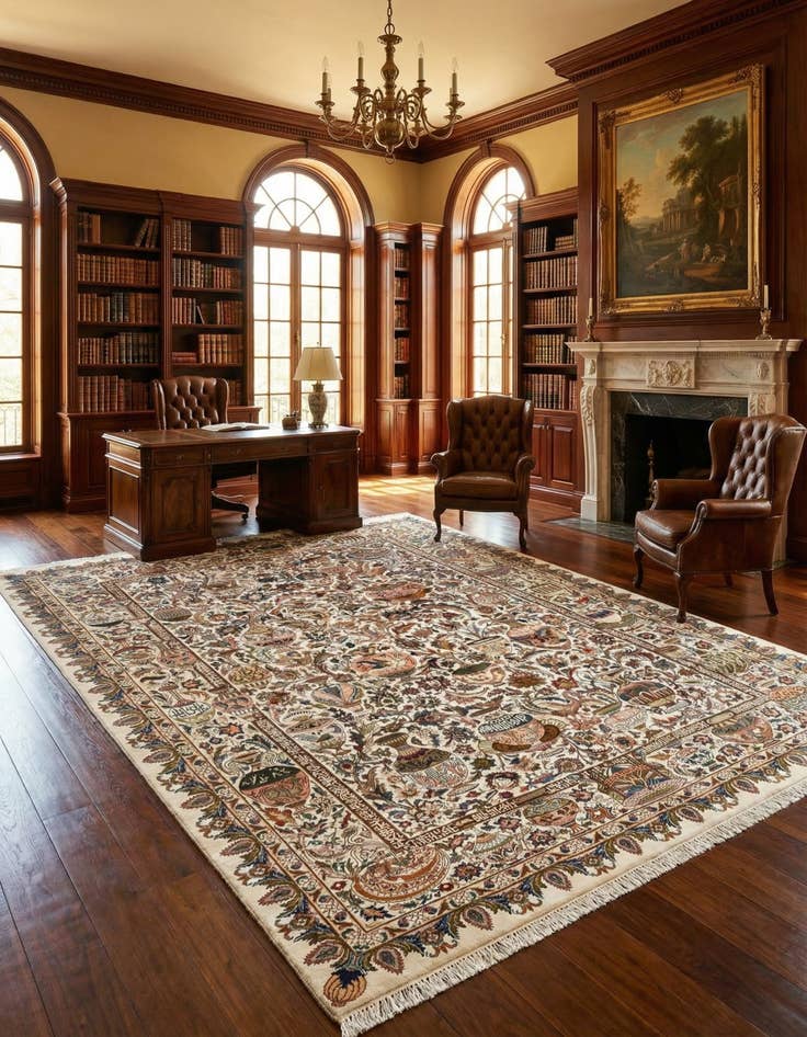 Detail image of 9' 8 x 12' 10 Kashmar Wool Rug