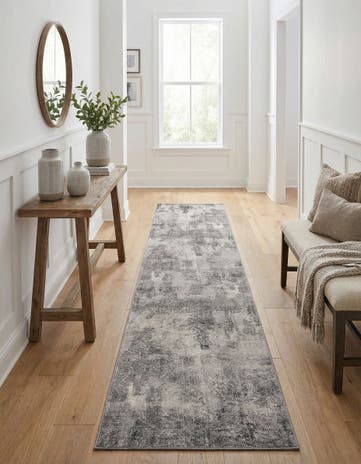 Dark Gray Monte Carlo Runner Rug