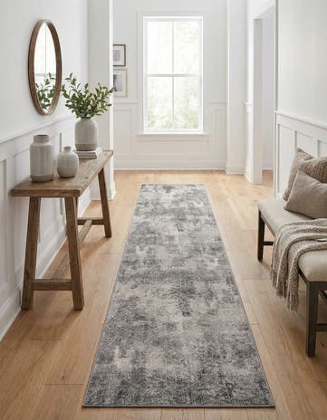 Dark Gray Monte Carlo Runner Rug
