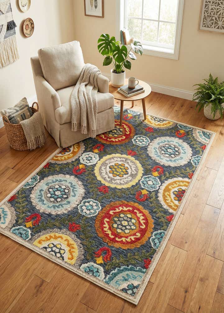 4' x 6' Easy-Clean Casablanca Indoor / Outdoor Rug