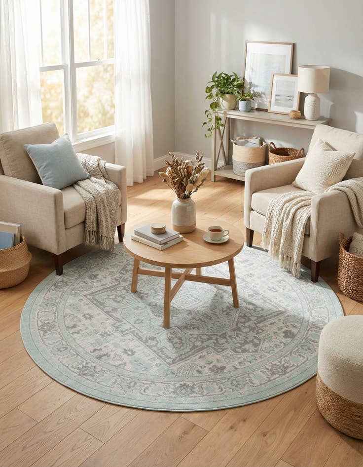 Detail image of  7' x 7' Whitney Round Rug