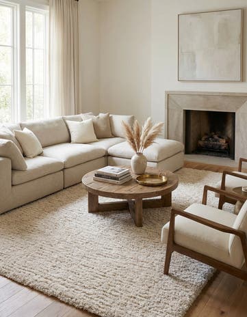 Linen Infinity Shag Rug