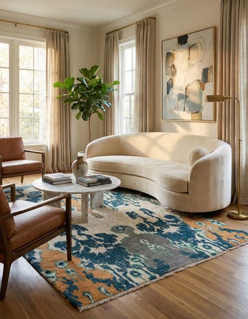 5' 1 x 8' 3 Hand Knotted Darya Rug