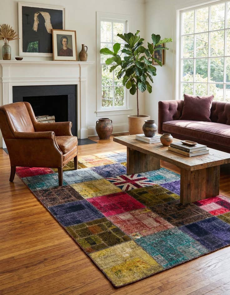 Detail image of  4' 2 x 6' 3  Hand Knotted Ultra Vintage Persian Wool Rug