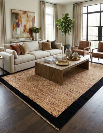 5' 11 x 9' 7 Hand Knotted Modern Ziegler Rug