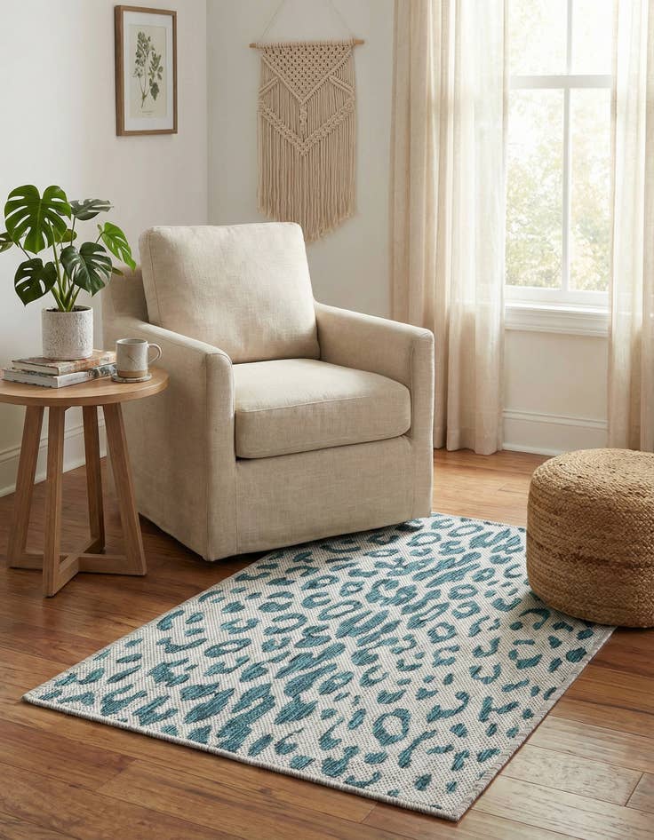 Detail image of  2' x 3'  Washable Safari Indoor / Outdoor Rug