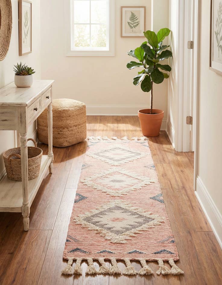 Detail image of  2' 2 x 8' 2  Hand Woven Arizona Wool Runner Rug