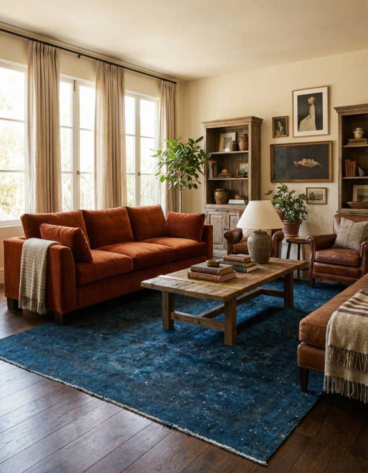 Detail image of 7' 9 x 10' 9  Hand Knotted Ultra Vintage Persian Wool Rug