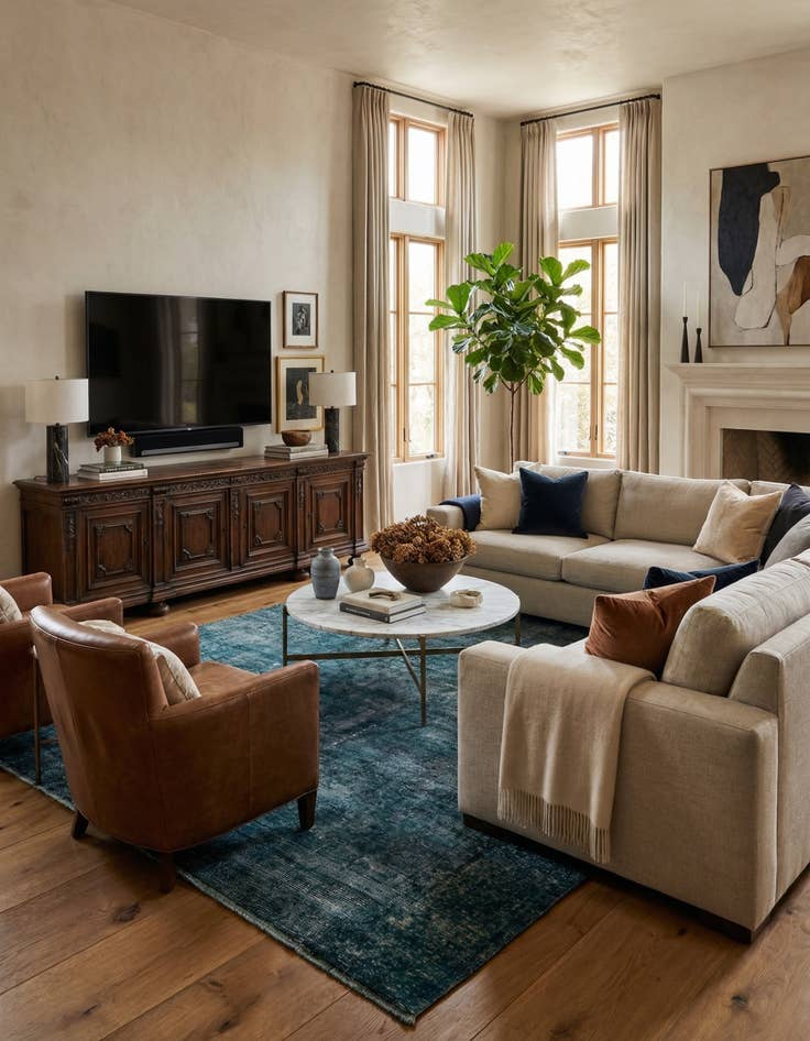 Detail image of  6' 5 x 9' 1  Hand Knotted Ultra Vintage Persian Wool Rug