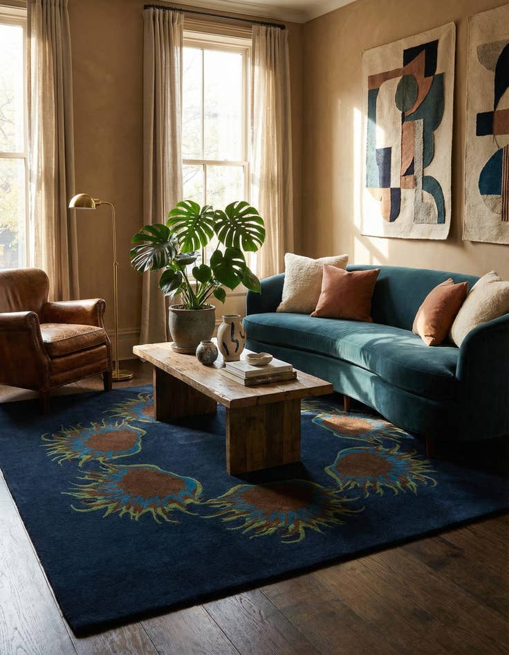 Detail image of 7' 5 x 7' 7 Luna Square Rug