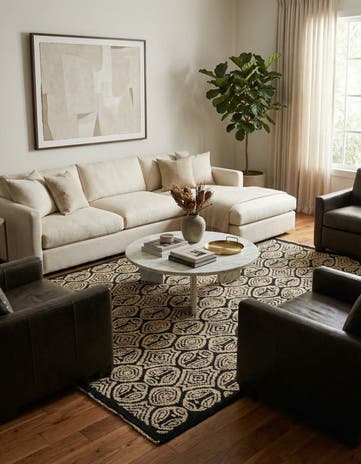 8' 8 x 10' 3 Hand Knotted Darya Wool Rug