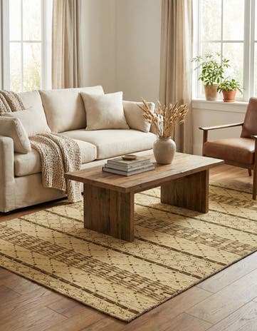 4' 5 x 6' 6 Hand Knotted Modern Ziegler Rug