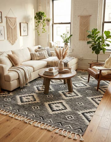 8' x 11' Hand Woven Arizona Wool Rug