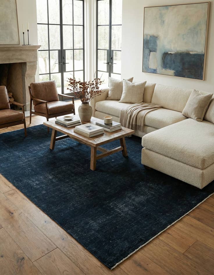 Detail image of 6' x 9' 7  Hand Knotted Ultra Vintage Persian Wool Rug