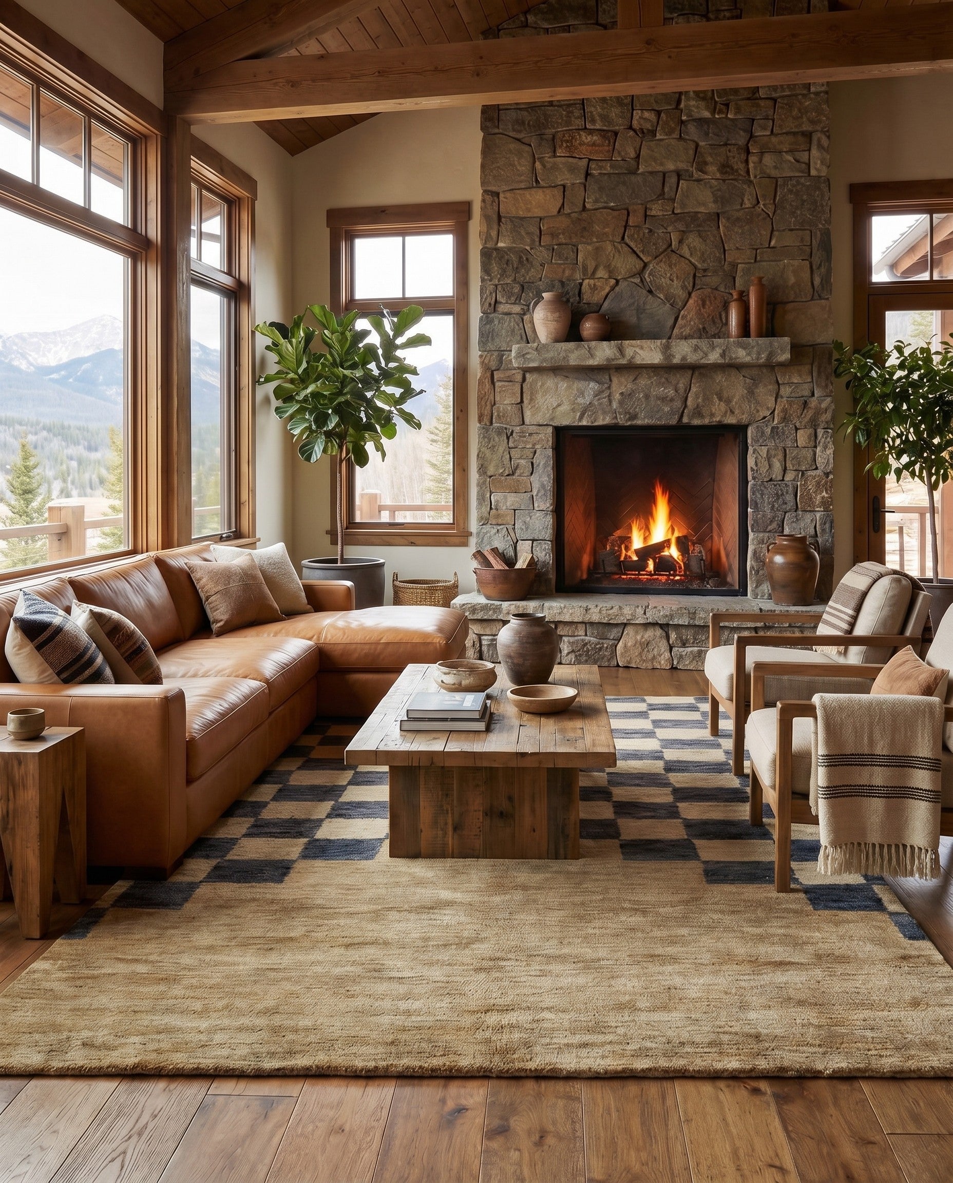 6' 8 x 10' Hand Knotted Kashkuli Gabbeh Wool Rug