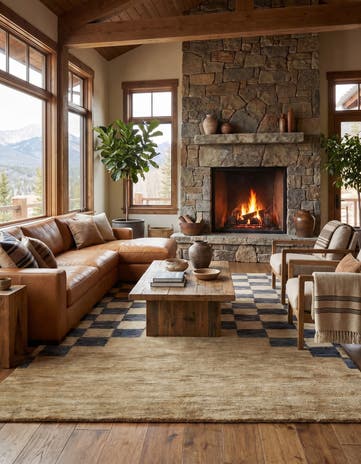 6' 8 x 10' Hand Knotted Kashkuli Gabbeh Wool Rug