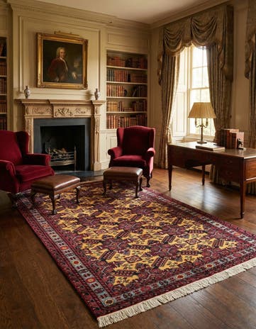 5' 3 x 8' 6 Georgian Wool Rug