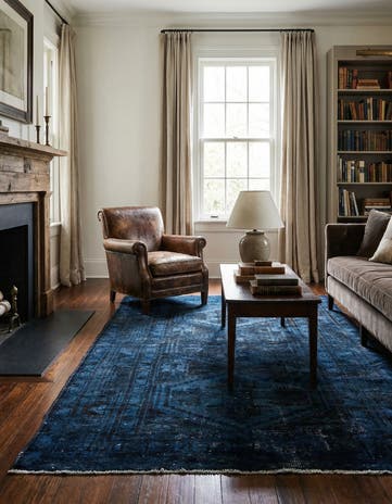 4' 3 x 6' 10 Hand Knotted Ultra Vintage Persian Wool Rug