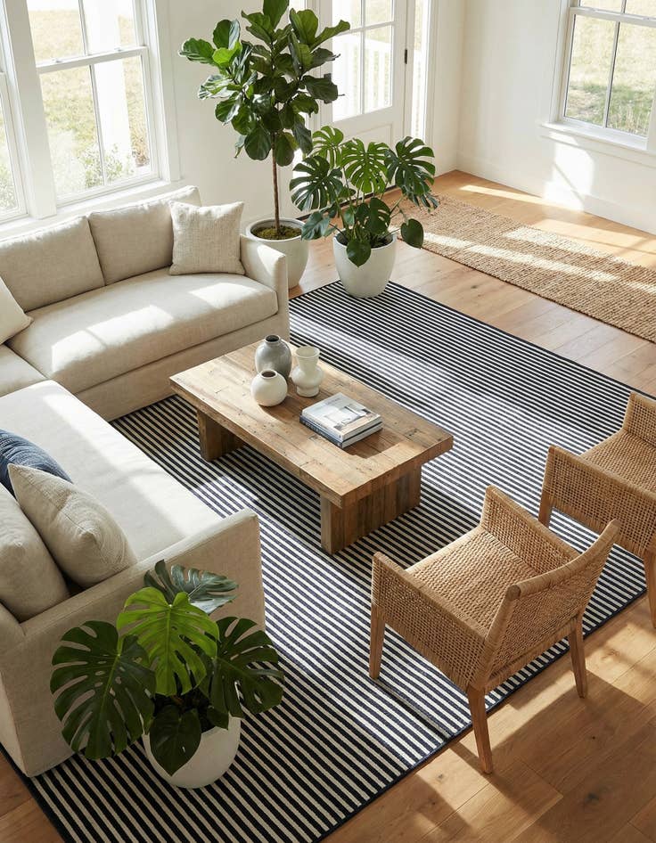 Detail image of 10' x 14' Easy-Clean Sabrina Soto Indoor / Outdoor Rug