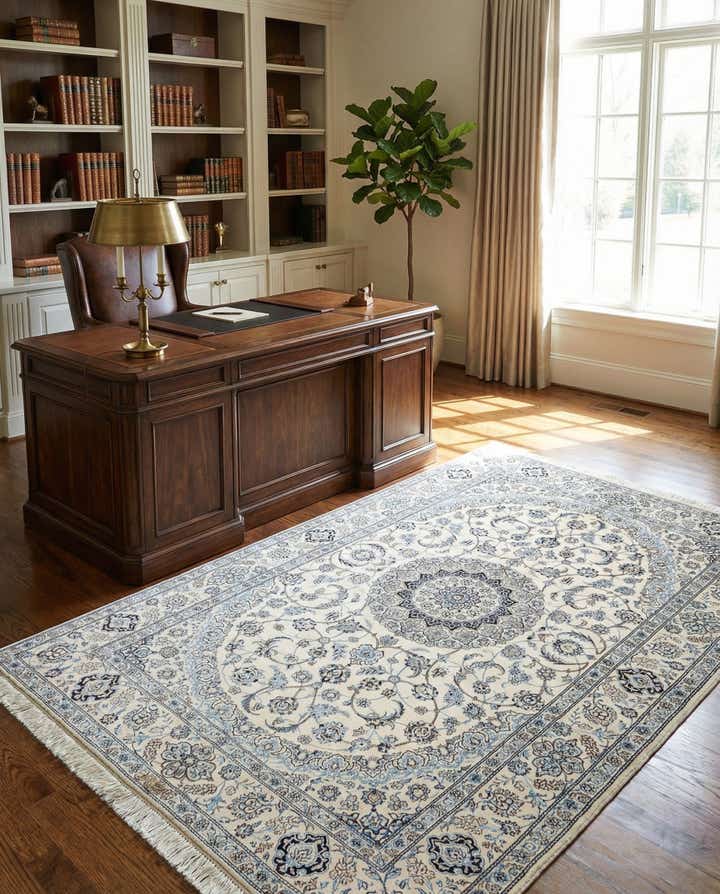 5' 1 x 7' 9 Hand Knotted Nain Rug