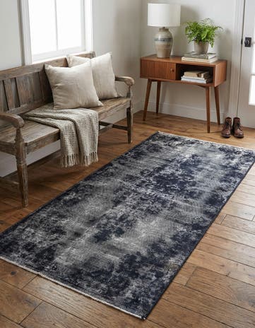 3' 2 x 6' 2 Hand Knotted Ultra Vintage Persian Wool Runner Rug