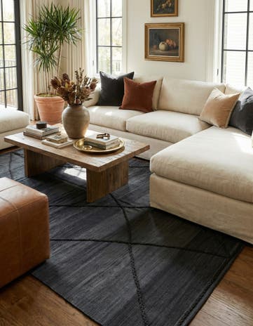 7' 1 x 9' 9 Hand Knotted Moroccan Wool Rug