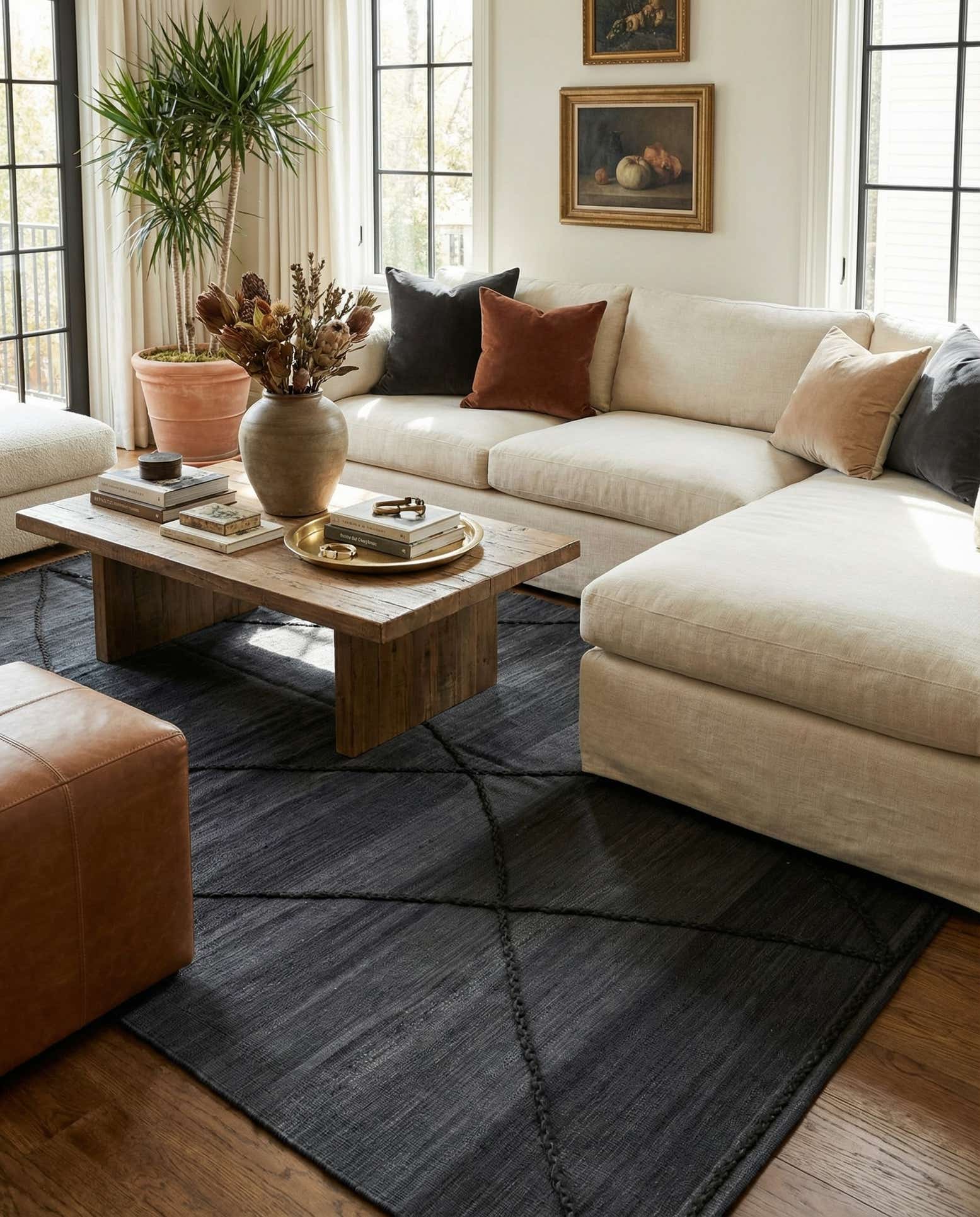 7' 1 x 9' 9 Hand Knotted Moroccan Wool Rug