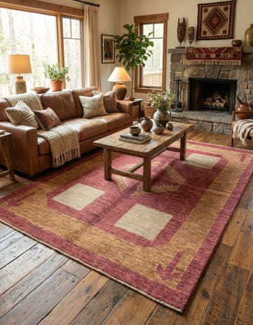 5' 6 x 7' 8 Hand Knotted Kashkuli Gabbeh Wool Rug