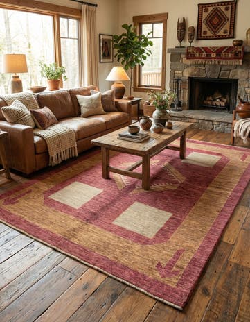 5' 6 x 7' 8 Hand Knotted Kashkuli Gabbeh Wool Rug