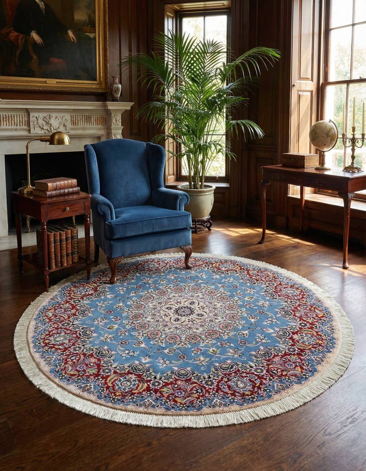 Detail image of 4' 11 x 4' 11 Nain Round Rug