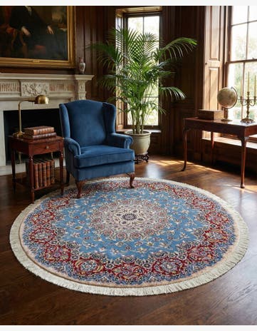 4' 11 x 4' 11 Nain Round Rug