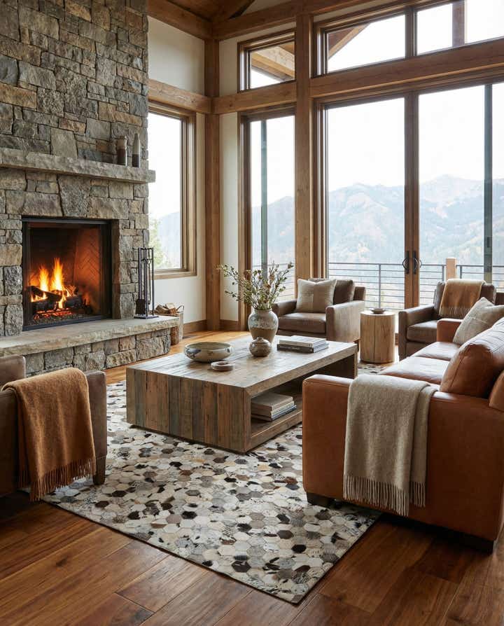 5' x 7' 11 Cowhide - Patchwork Rug