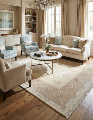 5' 5 x 8' Hand Knotted Darya Wool Rug