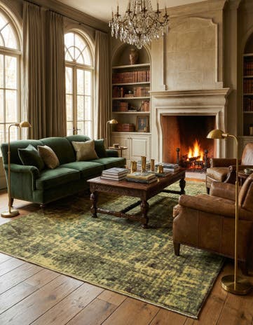 6' 11 x 10' 11 Vintage Royal Wool Rug
