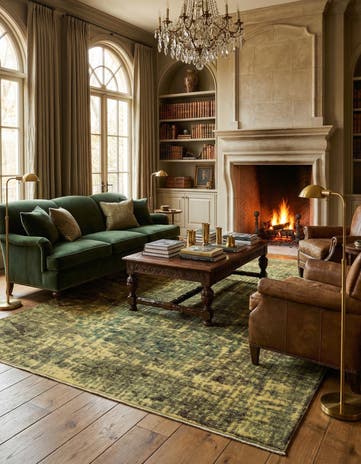 6' 11 x 10' 11 Vintage Royal Wool Rug