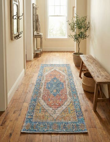 2' 2 x 6' 1 Hand Woven Chenille Jute Runner Rug