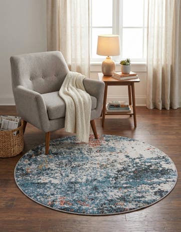 3' 3 x 3' 3 Leipzig Round Rug