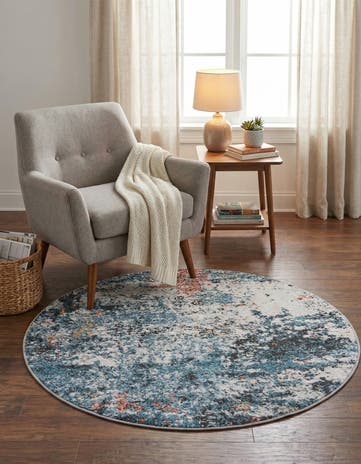 3' 3 x 3' 3 Leipzig Round Rug