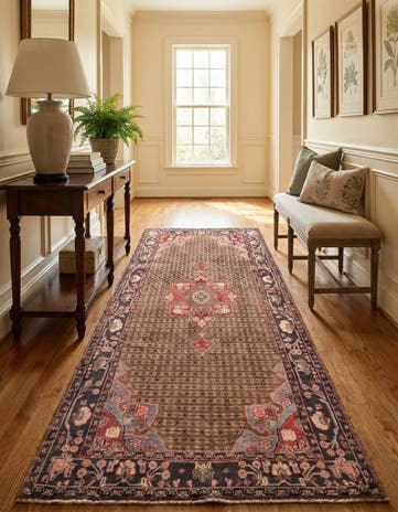 5' x 10' 3 Hand Knotted Koliaei Persian Wool Runner Rug