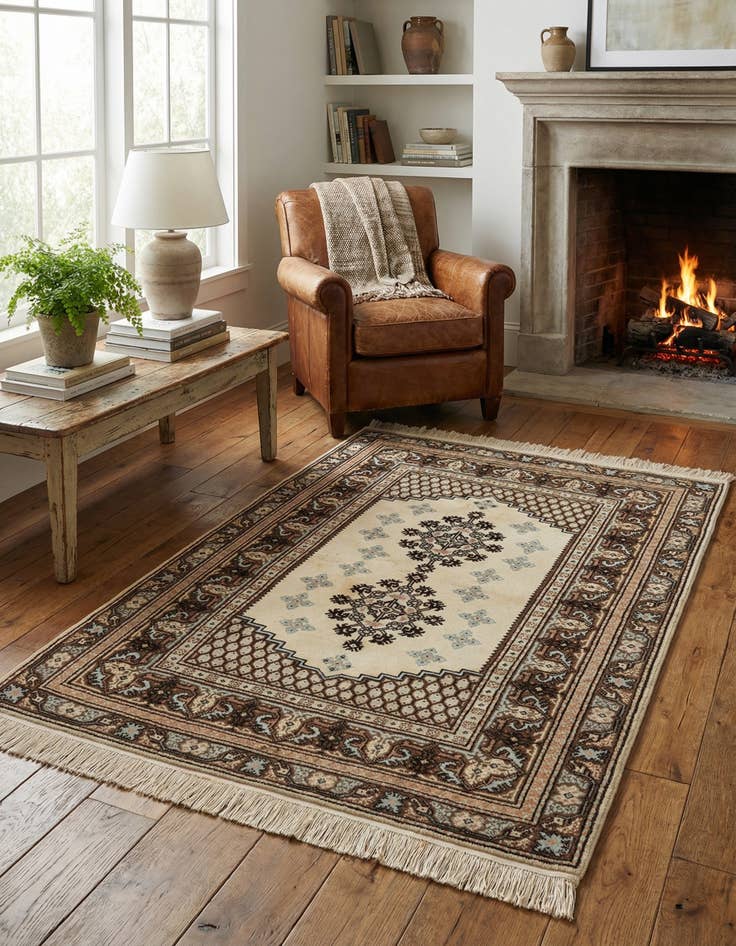 Detail image of  3' 11 x 5' 10  Hand Knotted Anatolian Wool Rug