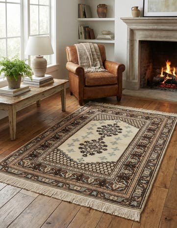 3' 11 x 5' 10 Hand Knotted Anatolian Wool Rug
