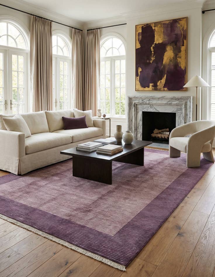 Detail image of 6' 7 x 9' 11  Hand Knotted Darya Wool Rug