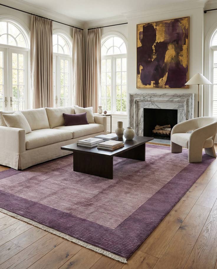 Detail image of 6' 7 x 9' 11 Hand Knotted Darya Wool Rug