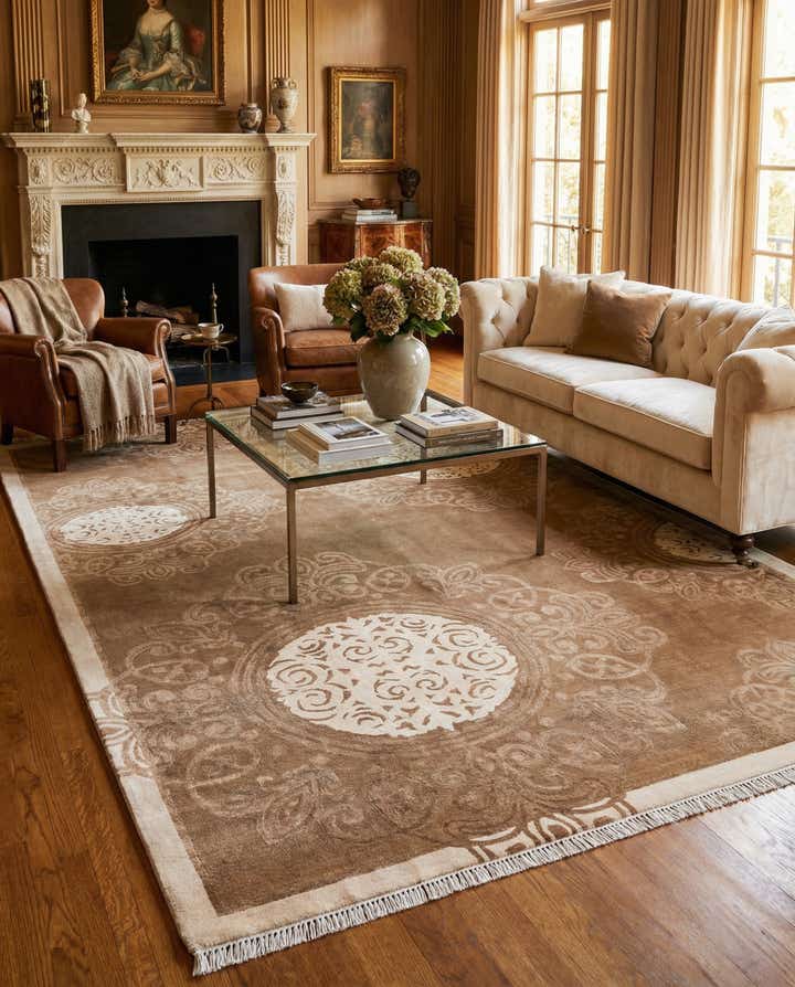6' 11 x 10' 2 Hand Knotted Darya Wool Rug
