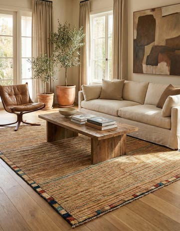 4' 10 x 6' 5 Hand Knotted Modern Ziegler Rug