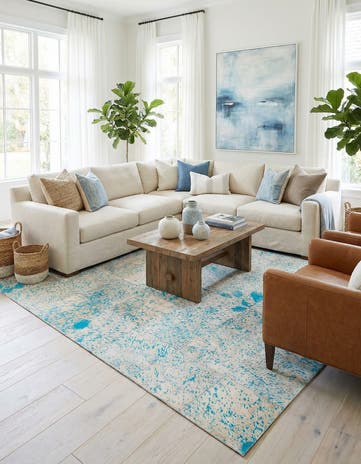 5' 1 x 8' 1 Cowhide Rug