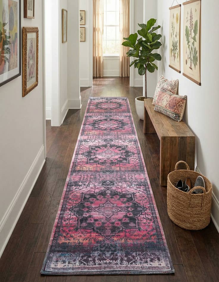 Detail image of  2' x 13'  Washable Francesca Runner Rug